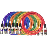 5pcs XLR Cable Male To Female M/F 3Pin OFC Audio Cable Foil+Braided Shielded For Microphone Mixer Amplifier 1m 3m 5m10m 20m 30m