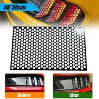 Fashion Car Rear Tail Light Honeycomb Stickers DIY Practical Honeycomb Car Sticker Decorative For All Car Models Car Accessories