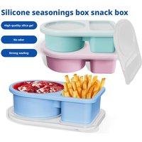 2 Grid Snack Containers Reusable Meal Prep Lunch Containers Portable for Kids and Adults Home Snack Storage Bottles Kitchen Tool