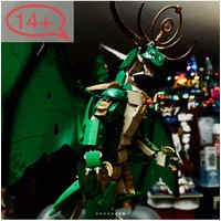 2025 In stock 1650PCS bricks MOC Building Blocks Green Guardian Dragon Boy Assembled Toy Birthday Christmas Decoration Gift
