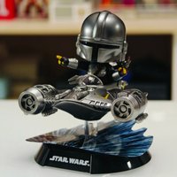 Original Star Wars Darth Vader Boba Fett Cosbi Rider Series Individual/Set Collectible Figures Cute Figurine Fans Toy Gift