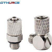 5 Pcs Mini Pneumatic Pipe Fitting Quick Connectors M3 M5 M6 Thread 3mm 4mm 6mm Hose Fast Connection Coupling Air Cylinder Joint
