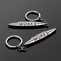 3D Metal JOHN COOPER WORKS Keychain Car Styling Keychain Key Ring Pendant Auto Interior Key Chain Decoration Accessories