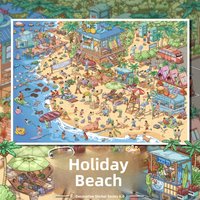 Stress Relief 3D Stickers Scene Decal Watermelon 60 Holiday Beach Projection Sticker Large Version Pasting Decoration