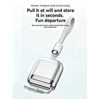 240W 6A Super Fast Charge Type-C Retractable Cable 1.2M USB Charger Cable Quick Charge Compatible with USB-C Devices