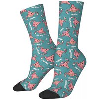 Pregnant Uterus PUSH Scrubs, Nurses, Midwife, OBGYN Teal Socks Harajuku Soft Stockings All Season Long Socks for Unisex Gifts