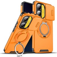 Heavy-duty Rugged Magnetic Stand Case For Poco X8 Pro Max F8 F7 Ultra X/M/F 8 7 Pro For Magsafe Slide Camera Armor Protect Cover