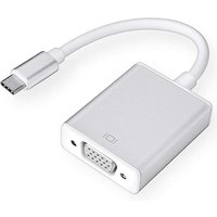 USB-C Male to VGA Female Adapter USB 3.1 Type-C Thunderbolt3 to VGA Converter Compatible with Macbook Pro Dell XPS Surface Book2