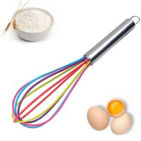 Silicone Whisk Versatile Cooking Utensil Ergonomic Design Ergonomic Silicone Utensil Top-selling Egg Whisk 10 Inch Whisk Durable