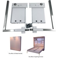 DIY Murphy Bed Mechanism with 9 Bold Springs Hidden Bed Hardware Kits Fold Wall Bed Hinges Accessories For 1m-1.5m width bed