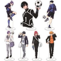 16CM Anime BLUE LOCK Isagi Yoichi Bachira Meguru Kunigami Rensuke Chigiri Hyoma Mikage Reo Cos Acrylic Figure Stand Ornaments