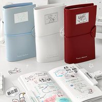 MINKYS Basic PU leather Travel Journal Notebook Planner Yearly Daily Weekly Agenda Book School Stationery