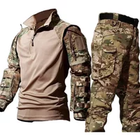 Outdoor Camo Suits Tactical Uniform Training Sets Work Wear Cargo Pants Tactic Army Combat Shirts Hunting Clothes Wear-resisting