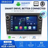 ESSGOO Android 15 autoradio sans fil Carplay pour Opel Astra H J 2004 Vectra Vauxhall Antara double USB voiture stéréo GPS WiFi