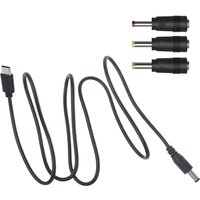 USB C Type-C to DC 5.5x2.1mm 2.5x0.7mm 3.5x1.35mm 4.0x1.7mm 5V Power Cable for Router LED Light Fan Any 5V Devices
