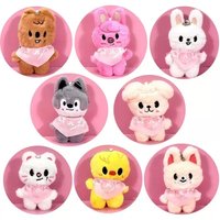 SKZOO Stray Children's Pilot Series Scarf Plush Toy Keychain Animal Cartoon Doll Backpack Pendant Children's Festival Gift