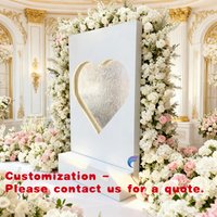 custom.Wireless Stainless Steel/Acrylic Modern Fountain Backdrop Wedding and Event Decorations