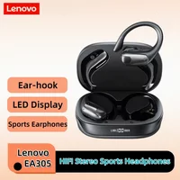 Lenovo EA305 Earphones OWS Bluetooth Wireless Earbuds 14.2mm Driver,LED Digital Display,Panoramic Sound,Open Ear Hook Headset
