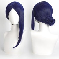 Cosplay Wig Arcane Anime Wig Caitlyn Bule Game Role-Playing Wig Synthetic Wig with Wigcap for Game Cosplay