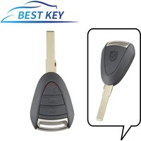 BEST KEY 3B Remote Key Shell For Porsche Boxster/Cayman 911/997 Carrera and 911 Targa 2005 2006 2007 2008 2009 2010 2011 2012