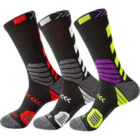 AliExpress NONE 3Pairs Sport Running Socks Athletic Breathable Mesh Thick Compression Basketball Socks Sweat Absorb Professional Cycling Socks