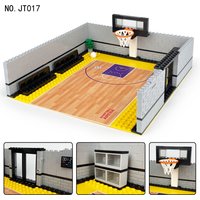 Basketball Scene Children's Small Particles Assembled Building Blocks Educational Toy Ball King Dominates DIY Boy Birthday Gift