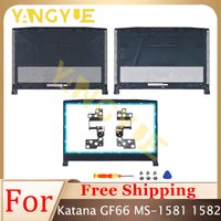 New Replace Laptop Cover For Katana GF66 MS-1581 1582 1585 LCD Rear Cover/Front Frame/Bottom Cover/hinges Black