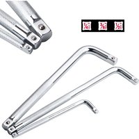 1pc Socktet Wrench Extension L-Type Shaped Double End NonSlip Socket Bent Bar 1/2 1/4 3/8 Wrench Bent Bar Socket Wrench HandTool