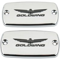 FOR Honda Gold Wing GoldWing GL 1500 1800 TVX 1800 CHROME FLUID CAPS,Eagle Motorcycle , Front brake, brake oil cap