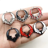 10pcs/lot 2025 New Vintage Halloween Bat Pendant DIY Zinc Alloy Charm Accessory – Hot Sale Fashion Jewelry Parts