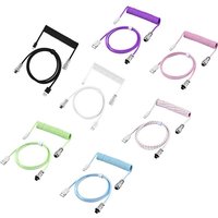 3m Type C Mechanical Keyboard Coiled Cable USB Mechanical Keyboar Coiled Cable Aviator Desktop Computer Aviation Connector Cord