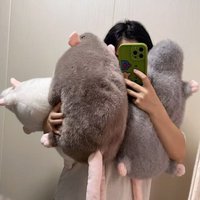 Creative 30/45/90cm Mouse Cartoon Oversized Flower Branch Rat Soft Animal Figure Gift Birthday