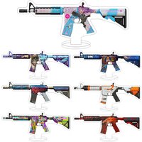CS2 GO Hot Game M4A4 Skins Howl Temukau Asiimov Spider Lily The Emperor Desolate Space acrylic stand desktop ornament gift