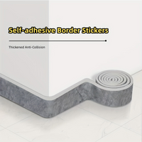 Thickened Self-Adhesive Border Sticker Oil & Dirt Resistant Anti-Collision Wall Edge Protector for Living Room & Bedroom Decor