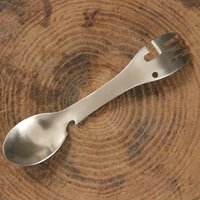 1-2pcs Outdoor Survival Tools 5 in 1 Camping Multi-functional EDC Kit Practical Fork Knife Spoon Bottle/Can Opener camping gear