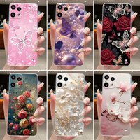 Case For Nothing Phone 3A Lite 5G 2025 New Butterfly Flower Design Clear Soft Silicone Cover for Nothing Phone3A Lite Phone Case