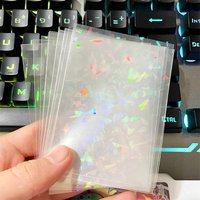 50pcs Soft Trading Laser Card Film Sleeve Transparent For Pokemon TCG Game Protector Folder Yugioh Baseball Case Holder 66*91mm
