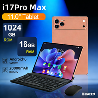 2026 Original i17 Pro Max Tablet 11 inch Android 16 20000mAh Globale Versione 22GB RAM 2TB ROM 10 Core Tablets PC i17 Pro Max