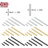 Wholesale ASTM F136 Implant Grade Titanium 14G 16G Internally Threaded Straight pole Septum Barbell Shaft Jewelry Accessories