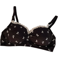 SweetKUCLUTTie Underwear, Women's Small Bust, No Steel Ring, Lace Bubble, Japanese Style Anti-sagging, Thin and Breathable Bra