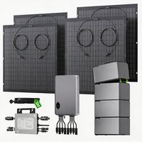 Solaranlage Komplett Balcony Solar System 1kW-6kW with Battery Micro Inverter Home PV System DIY Solar Kit for Balcony Apartment