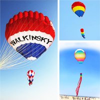 free shipping large inflatable kite hot air balloon kite flying for adults professional kites windsock rainbow high Kite flying