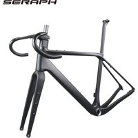 AliExpress SERAPH Full Carbon Gravel Bike Frame, Disc Brake, Hidden Cable, Bicycle Frameset, Max Tire 50C frame , BB386 or T47 BB, BB386
