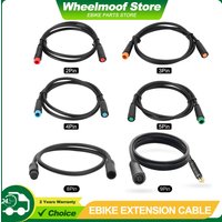 Ebike Cables - 2/3/4/5/8/9 Pins Electric Bike Extension Cables for Motor, Brakes, Gear Sensor, Display, Controller, and Throttle