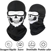 AliExpress NONE 1/2/3/4/5PCS Bike Skull Print Balaclava Hat Motorcycle Full Face Mask Windproof Skiing Head Neck Hat Bicycle Protect Accessories