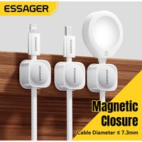 Essager Magnetic Cables Smooth Adjustable Cord Holder Desk Bedside Kitchen Car Cable Management Charging Wire Cord Holder Clips