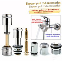 Water Leakage Repair Part Shower Column Switch Shower Faucet Lower Outlet Water Separator Bathtub Tap Pull Rod Diverter Valve