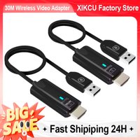 30M Wireless Video Transmitter Receiver HDMI-Compatible Extender Display Adapter Cable Screen Mirror for Camera PC To TV