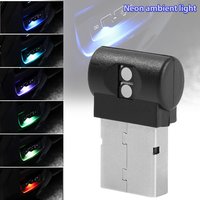 7 Colors Car Mini USB LED Ambient Light Auto Interior Atmosphere Light Decorative Lamp Emergency Lighting PC Auto Colorful Light