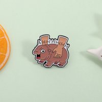 Goofy Animal Enamel Pin Screaming Aardvark Viral Meme Brooch Lapel Humorous Viral Backpack Badge Fashion Jewelry Accessories
